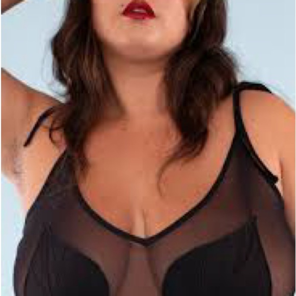 Samantha Pleet XL Eve Bodysuit in black